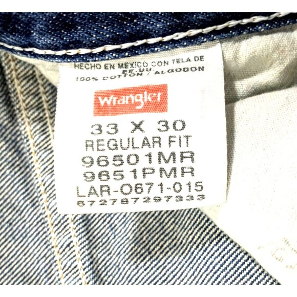 Wrangler Jeans 33x30 Regular Fit Medium Wash #D53 - Picture 5 of 8